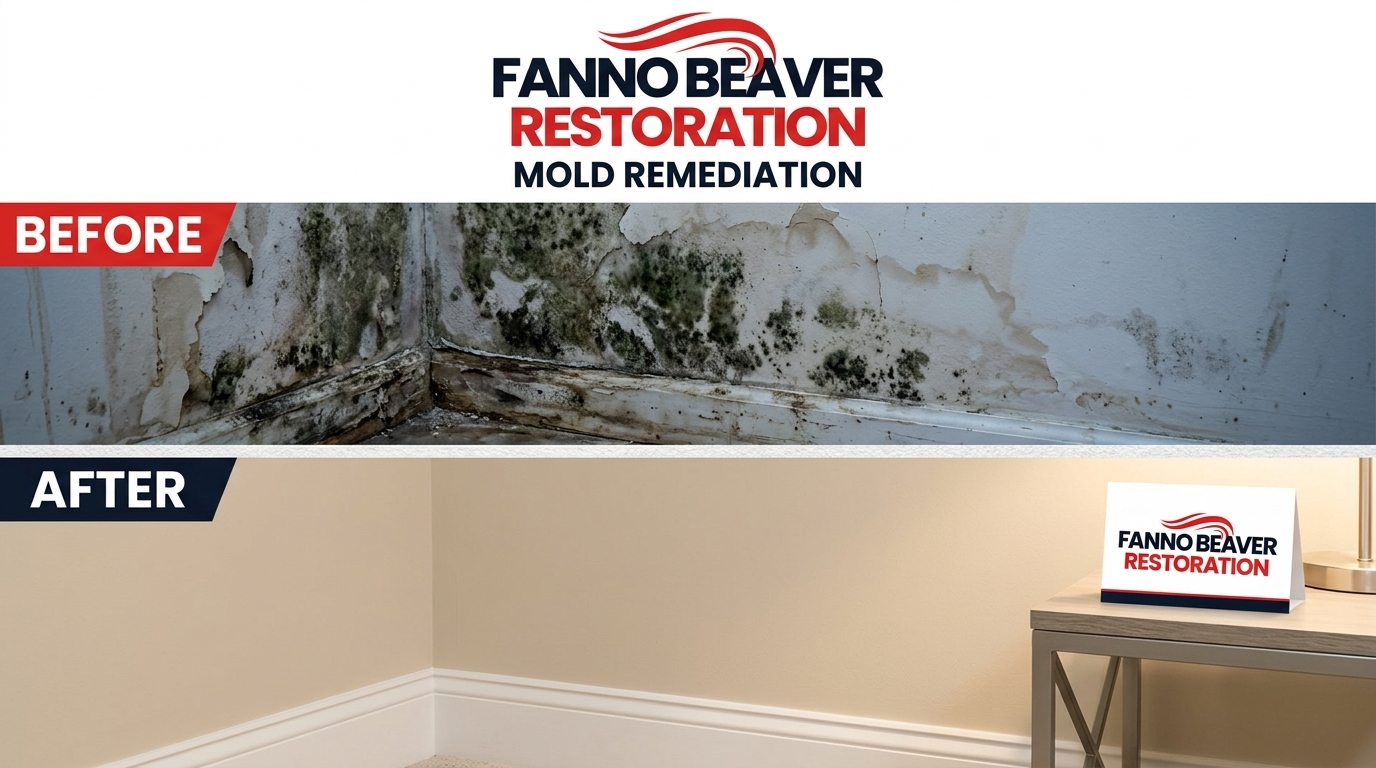 Before and After Mold Remediation in Beaverton OR — Fanno Beaver Restoration Complete Mold Removal Results