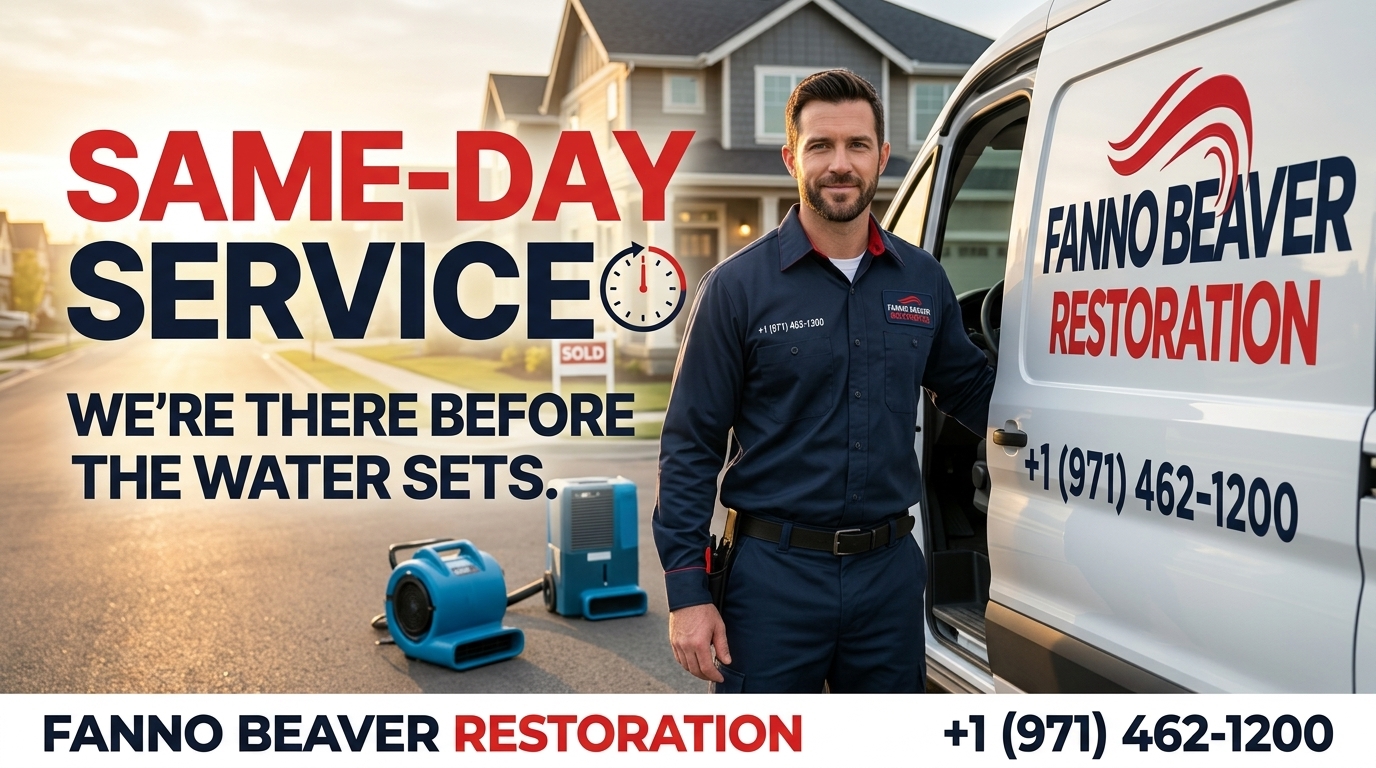 Same Day Water Damage Service in Beaverton - Fanno Beaver Restoration — We're There Before The Water Sets