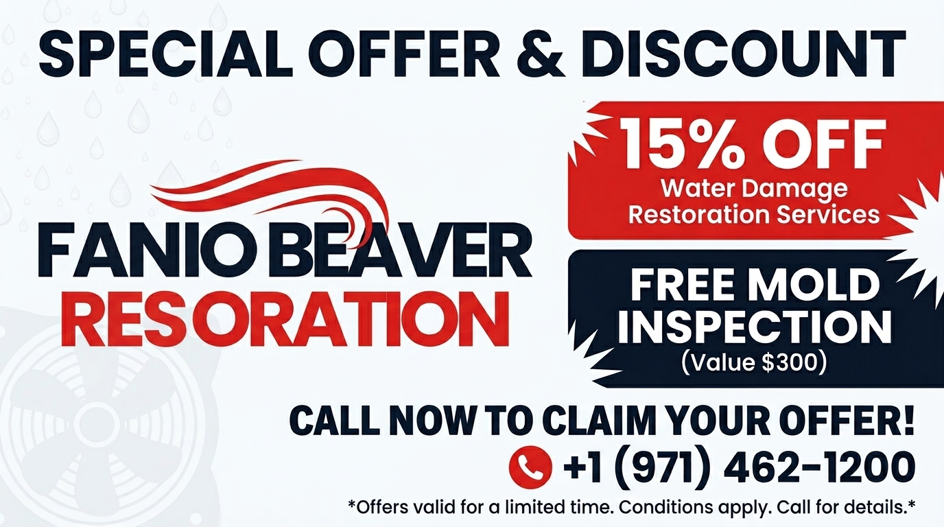 Special Offer 15% Off + Free Mold Inspection - Fanno Beaver Restoration Beaverton OR